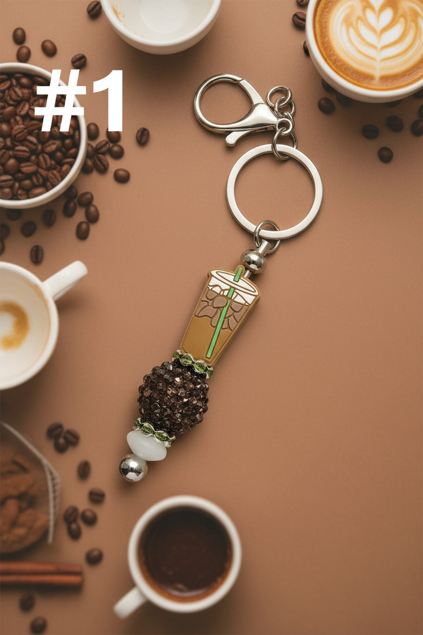 Iced Latte Key Chain