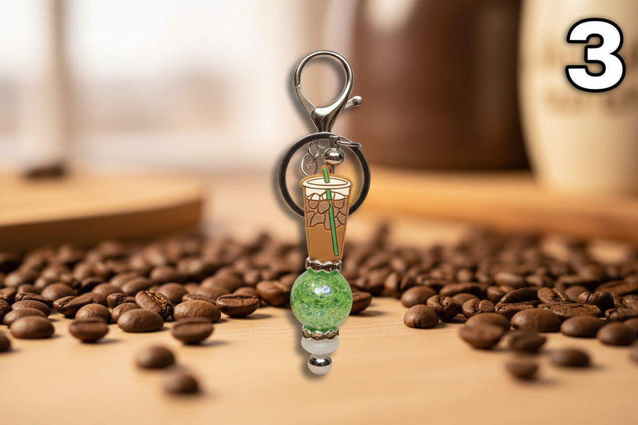 Iced Latte Key Chain