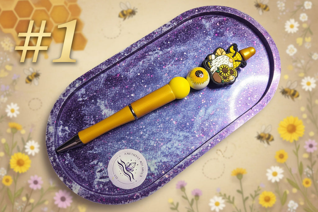 Golden Bloom Gnome Pen