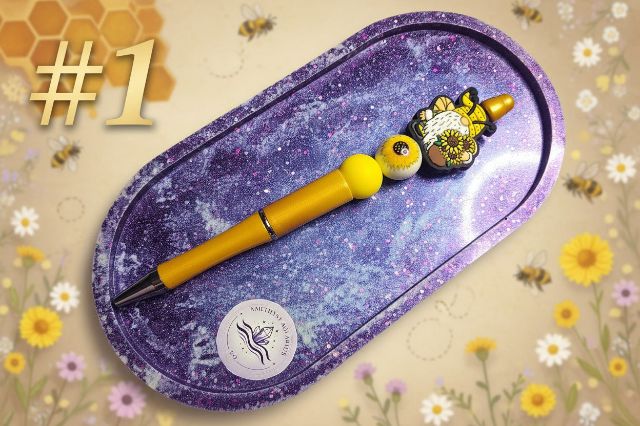 Golden Bloom Gnome Pen