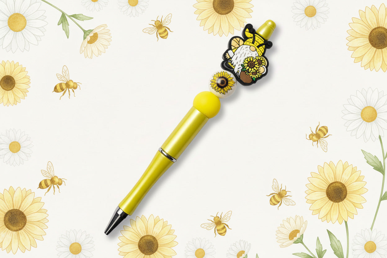 Golden Bloom Gnome Pen