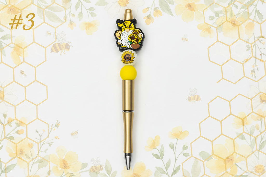 Golden Bloom Gnome Pen