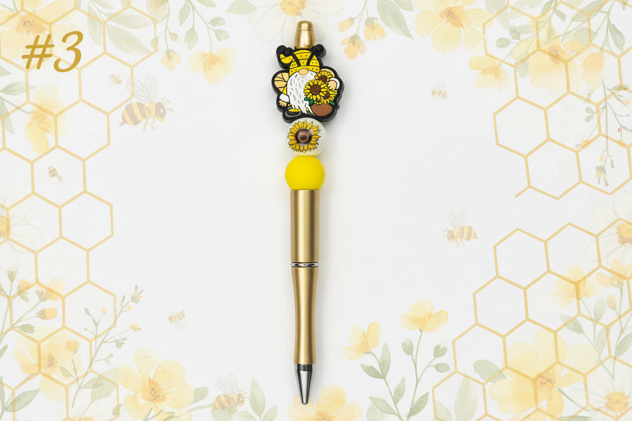 Golden Bloom Gnome Pen