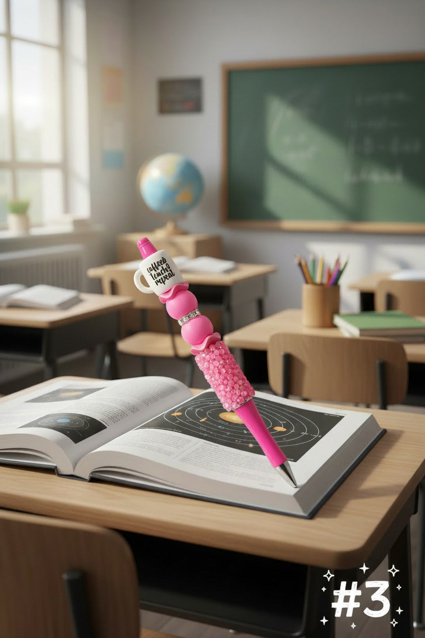 Coffee, Teach, Repeat Cup Pen