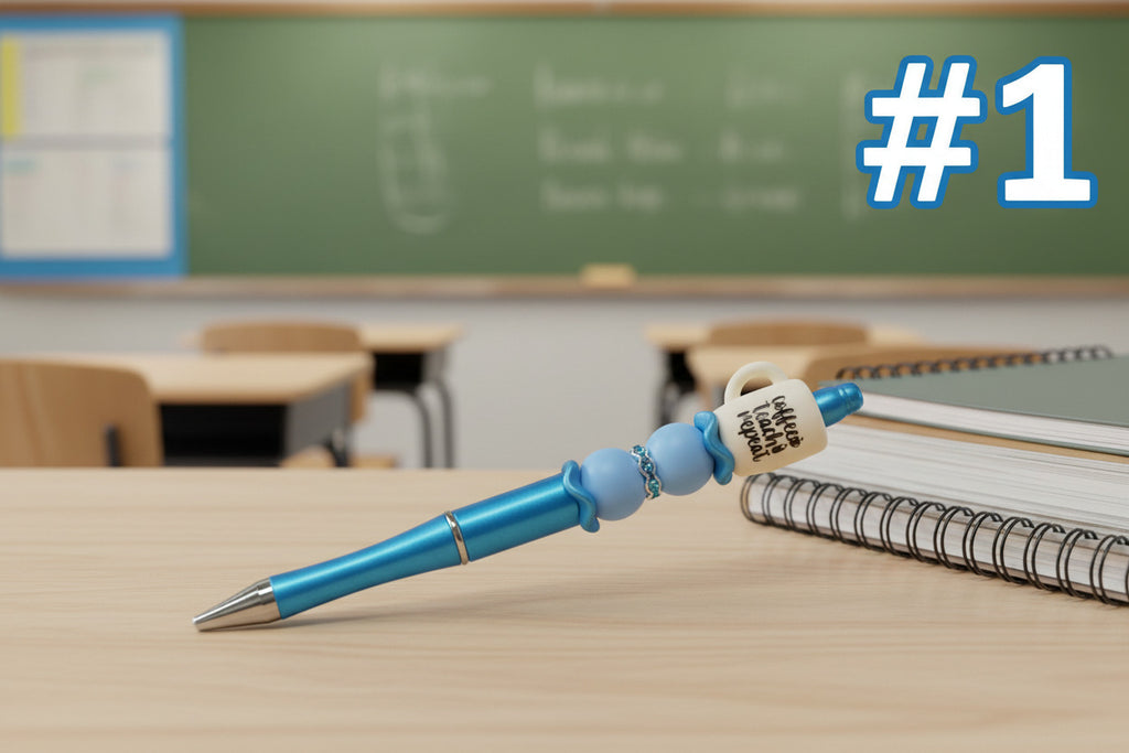 Coffee, Teach, Repeat Cup Pen