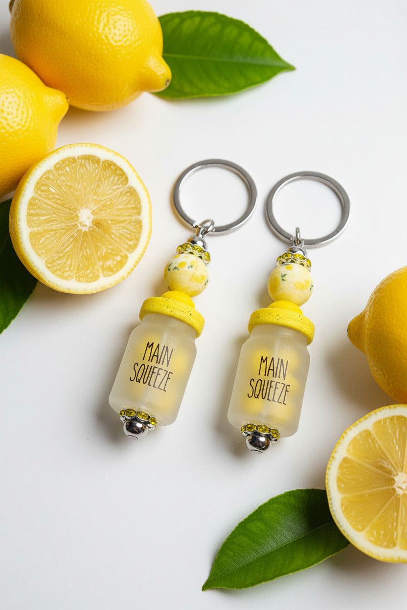 Main Squeeze Lemon Drop Key Chain