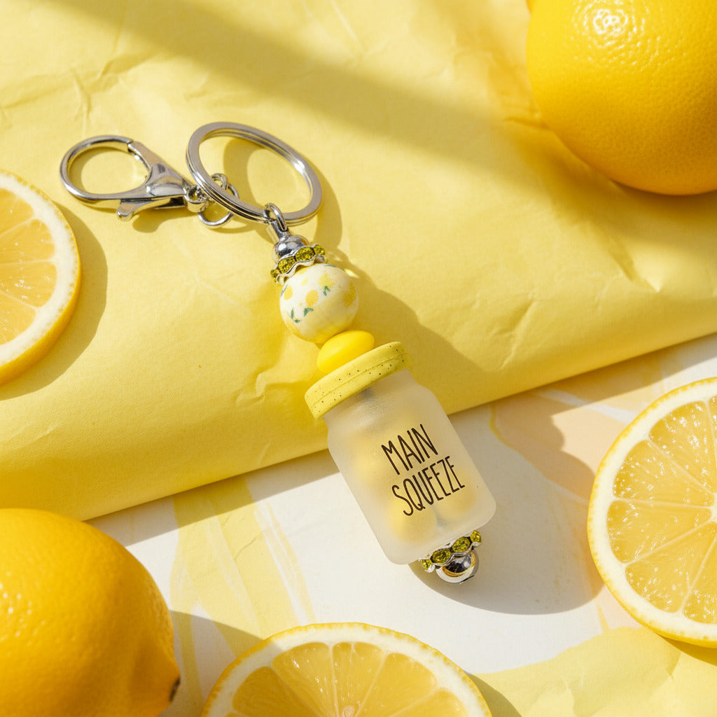 Main Squeeze Lemon Drop Key Chain