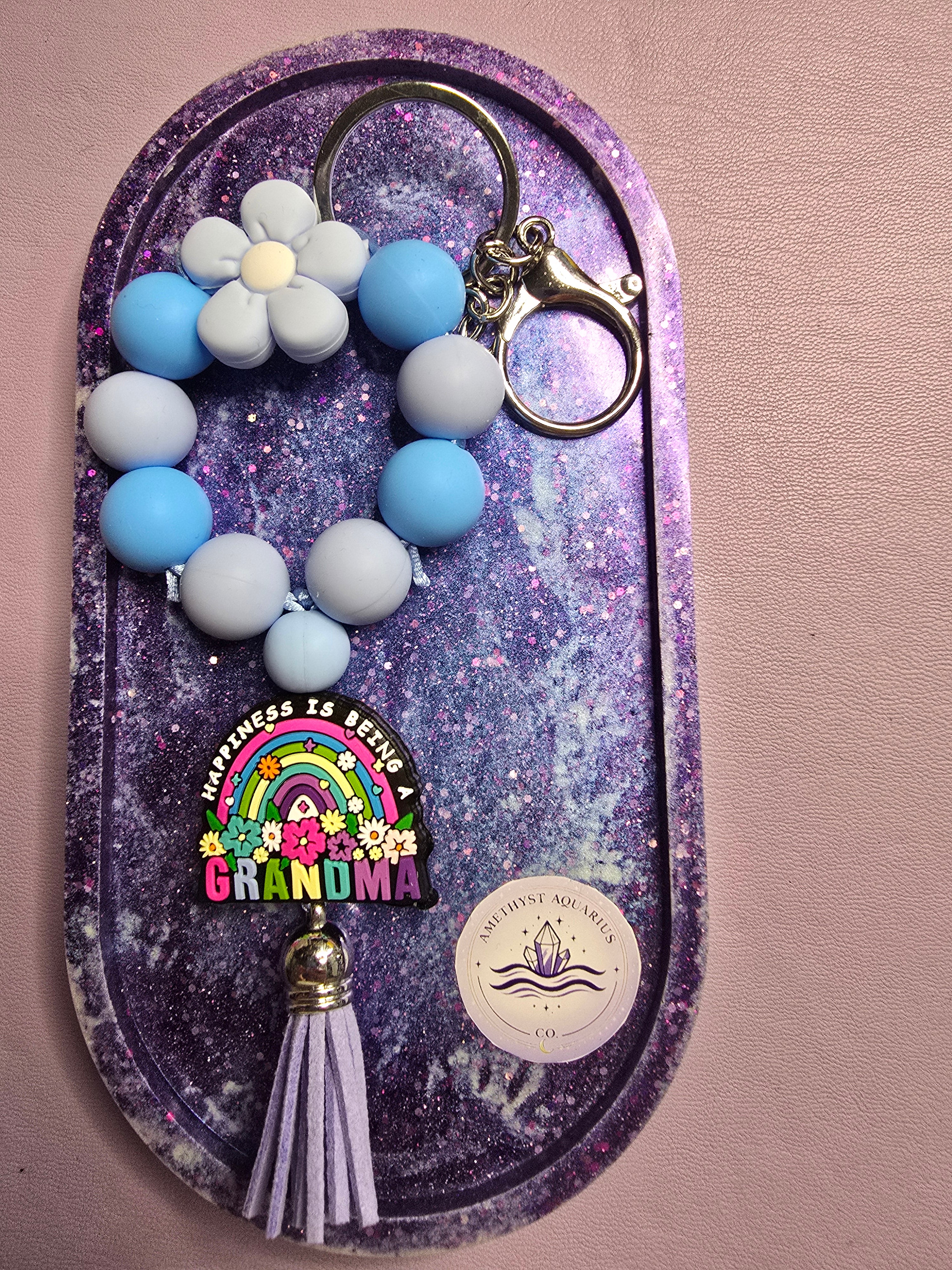 Grandma Floral Keychains