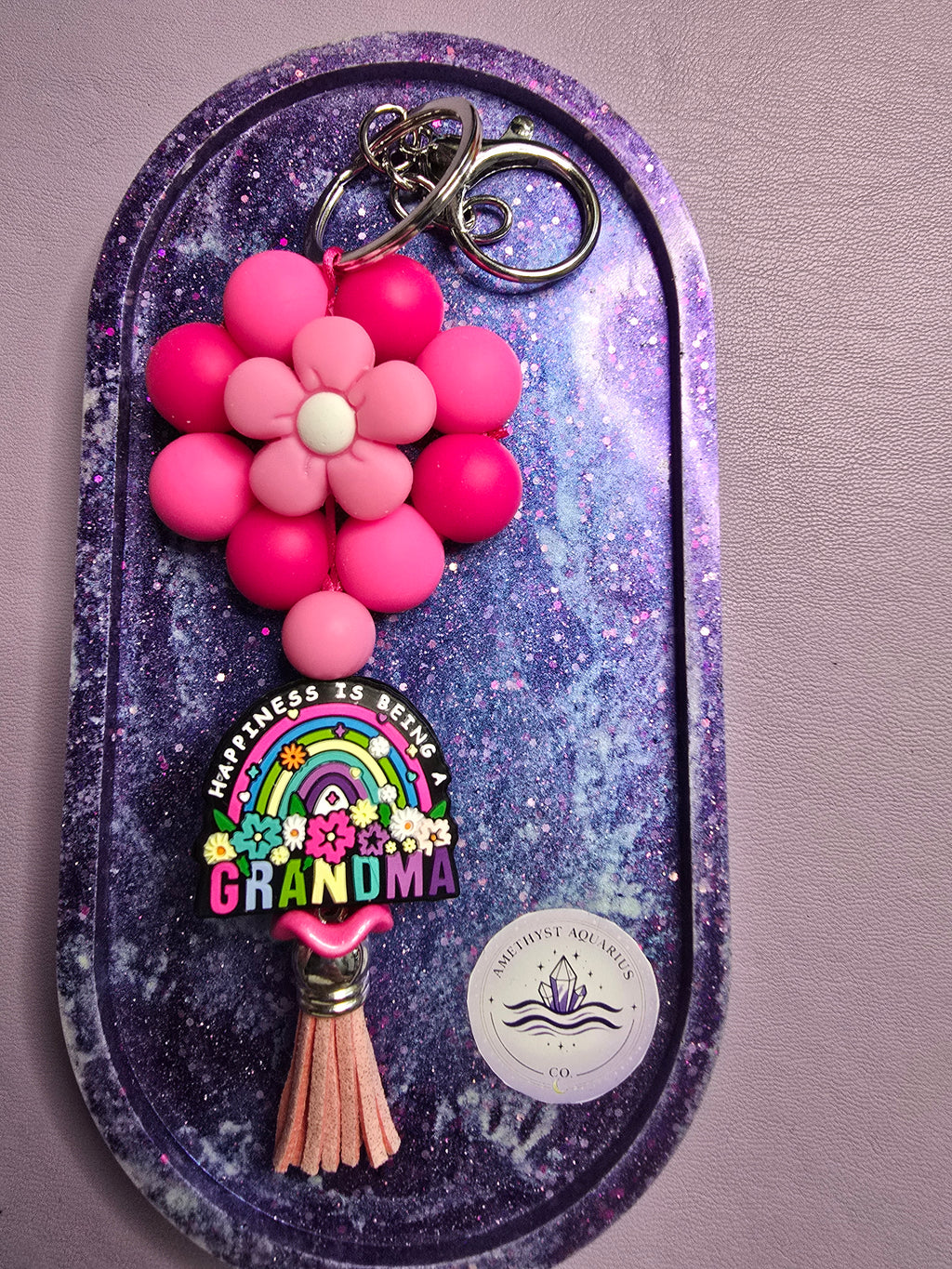 Grandma Floral Keychains