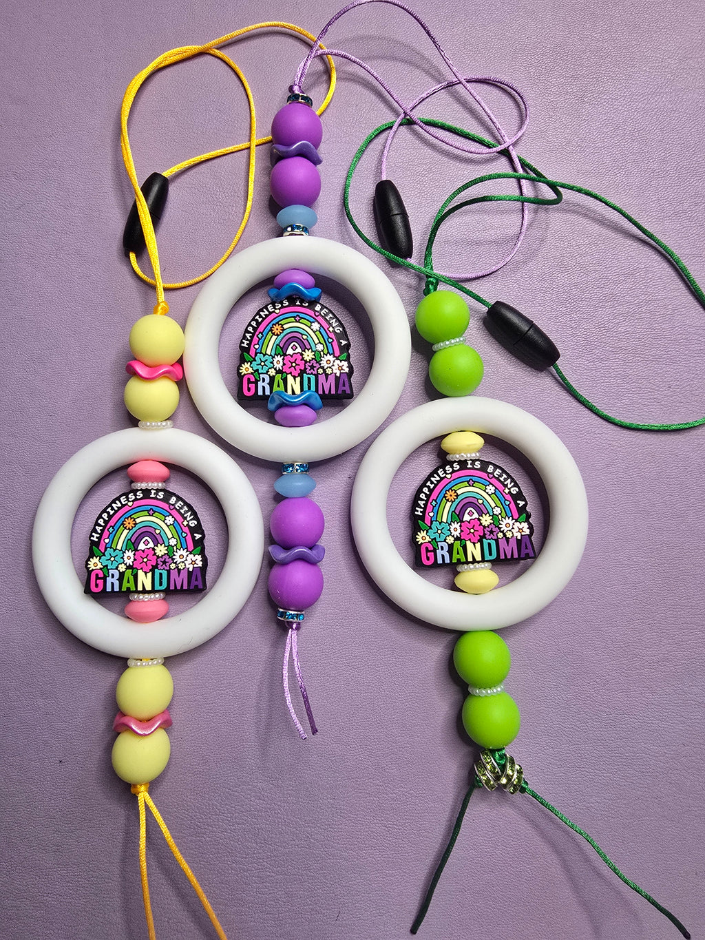 Happiness is Being a Grandma Car Charms
