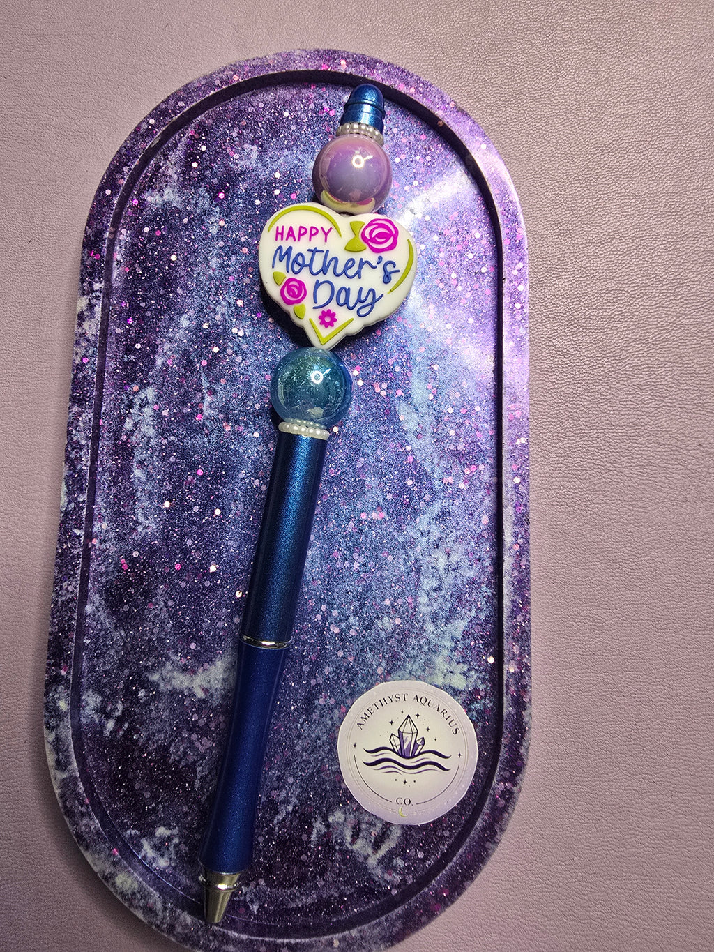 Happy Mother's Day - Blue & Green Metal Pens