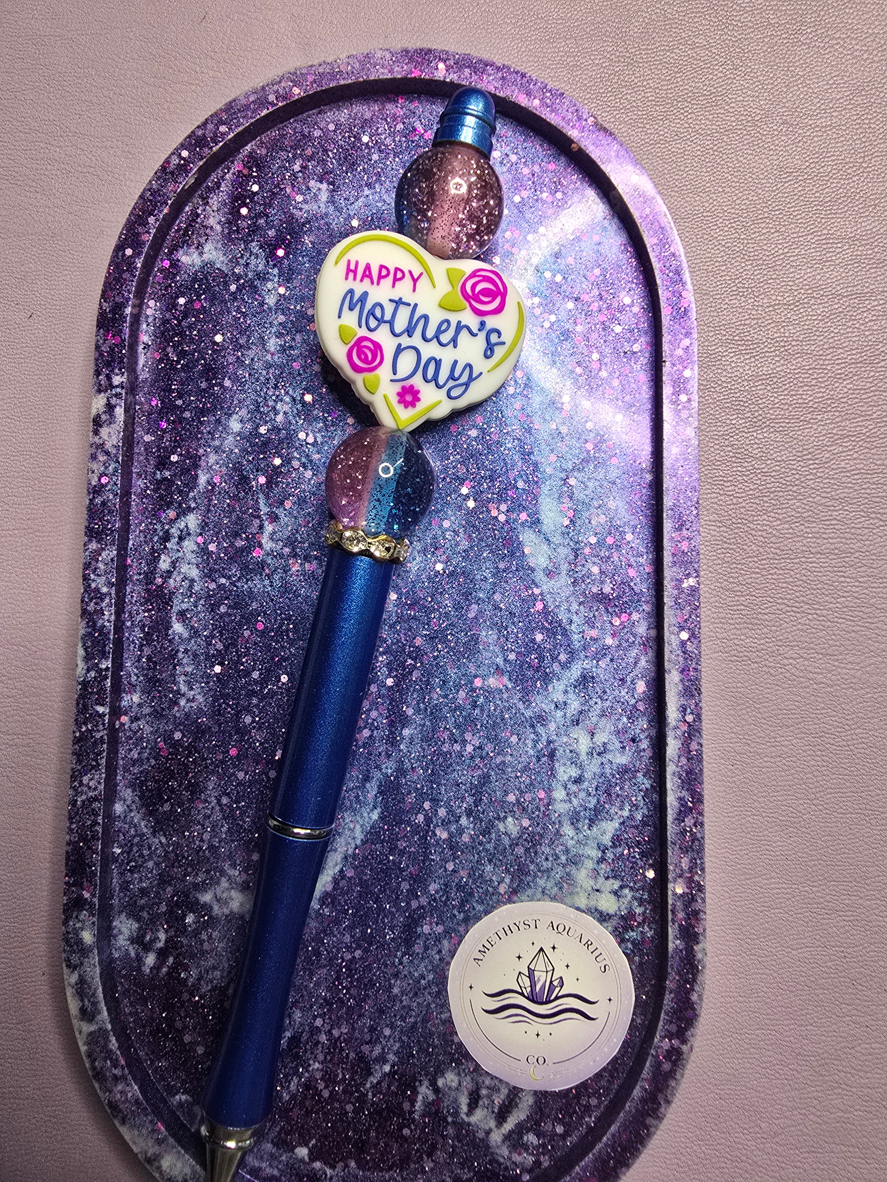 Happy Mother's Day - Blue & Green Metal Pens