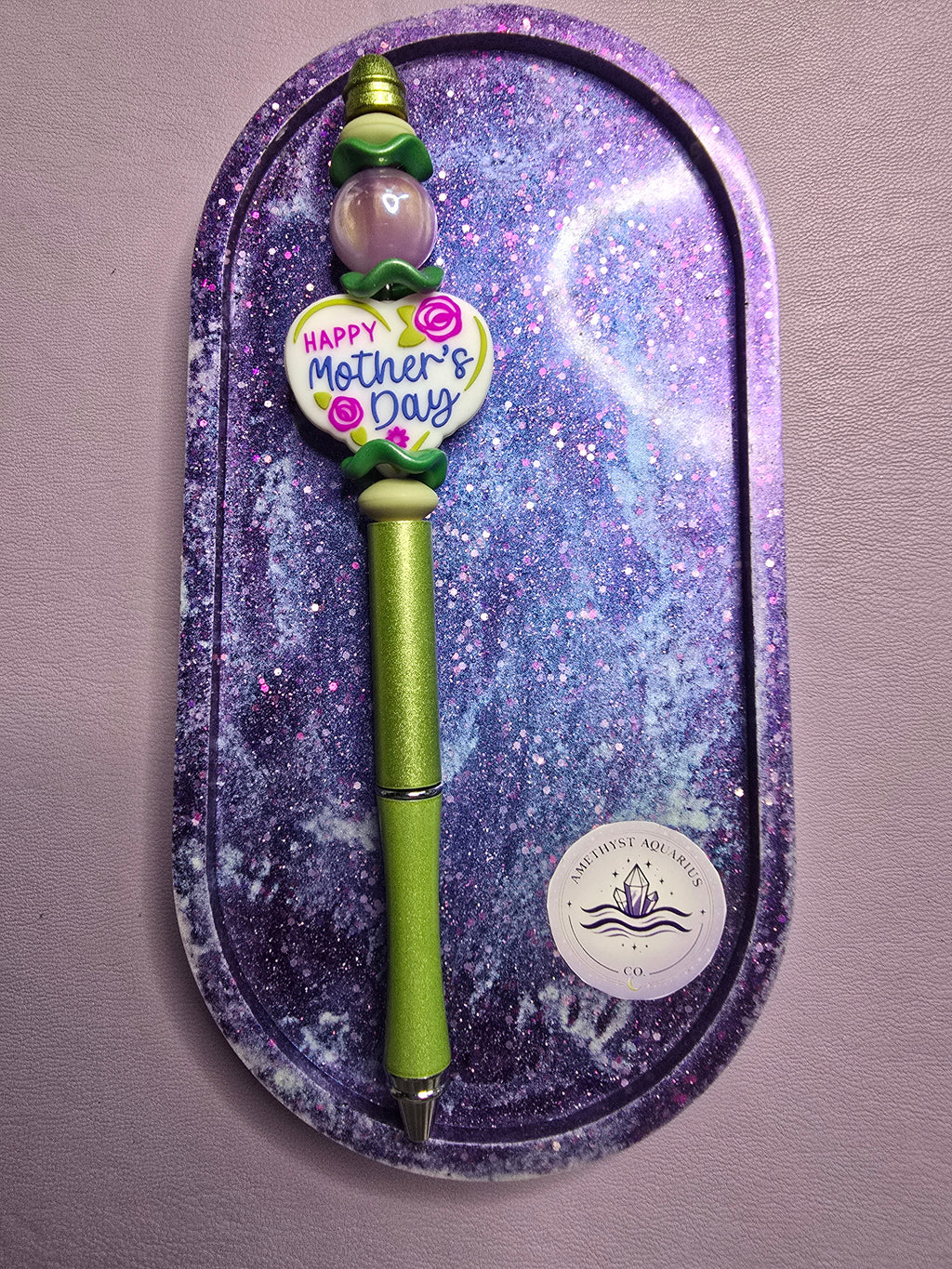 Happy Mother's Day - Blue & Green Metal Pens