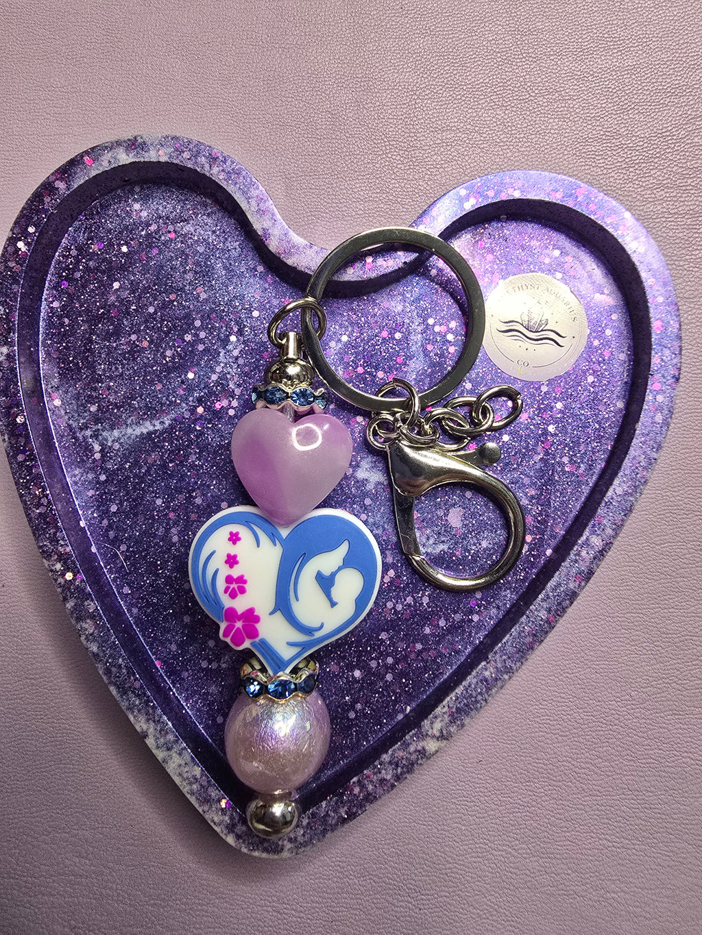 Mother's Heart Keychains