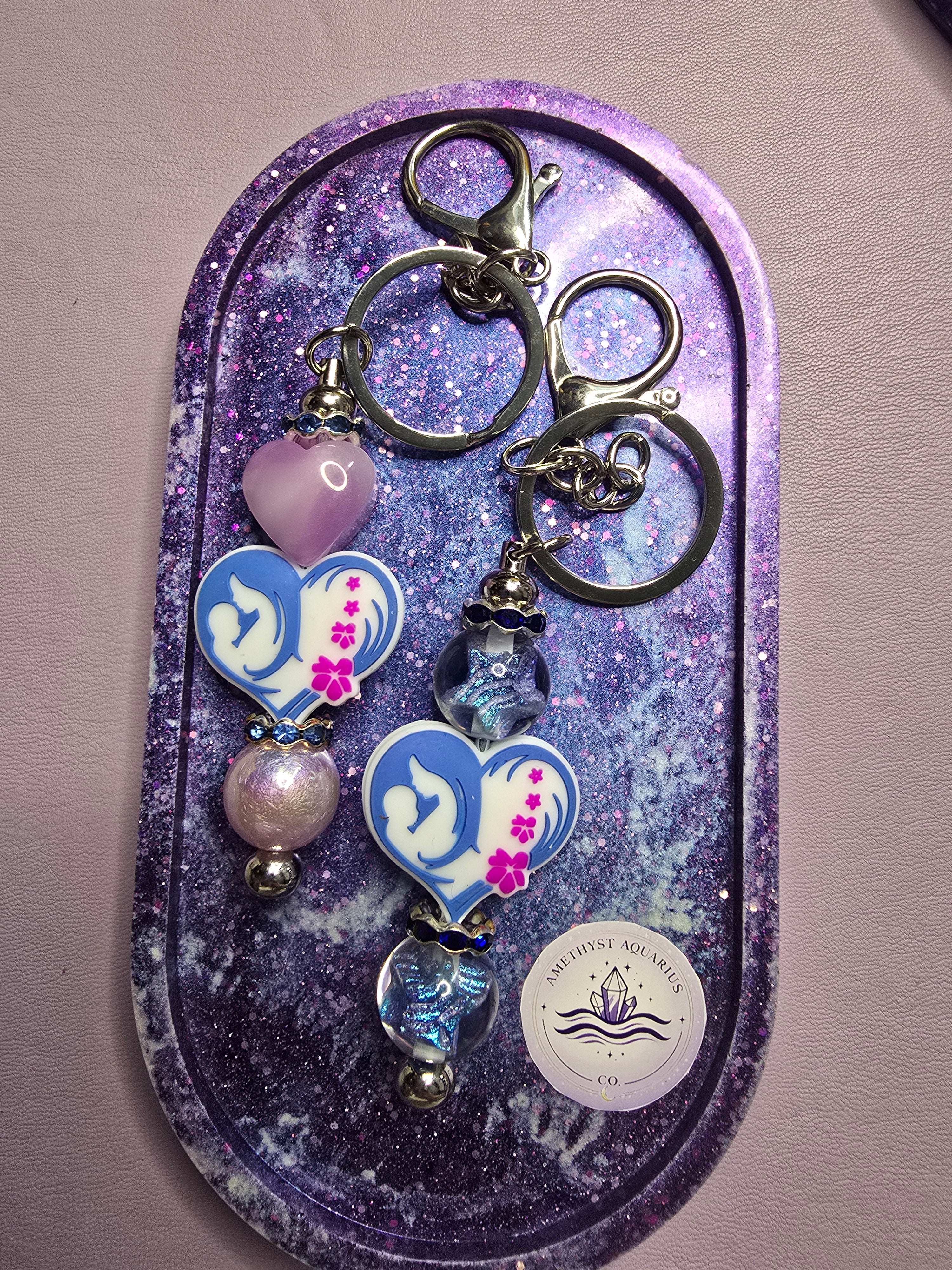 Mother's Heart Keychains