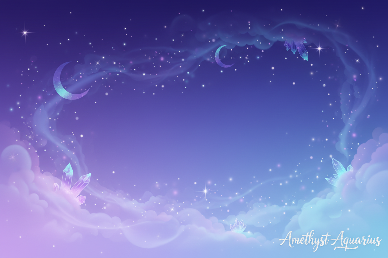 Purple and blue starry backdrop